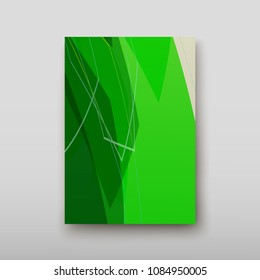 Poster brochure flyer design template vector, Leaflet cover presentation abstract geometric background, layout in A4 size shadow