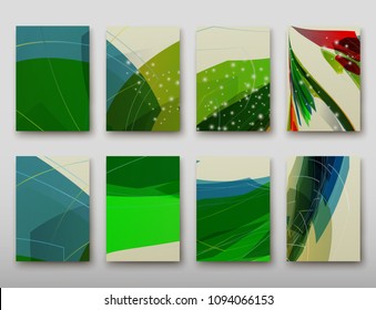 Poster brochure flyer design template vector, Leaflet cover presentation abstract geometric background, layout in A4 size shadow