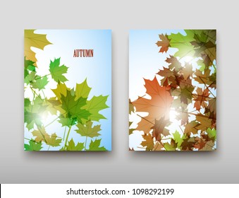 Poster brochure flyer design template vector, Leaflet cover presentation abstract geometric background, layout in A4 size shadow
