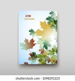 Poster brochure flyer design template vector, Leaflet cover presentation abstract geometric background, layout in A4 size shadow
