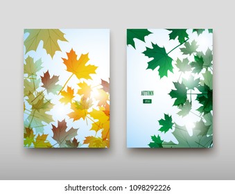 Poster brochure flyer design template vector, Leaflet cover presentation abstract geometric background, layout in A4 size shadow