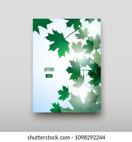 Poster brochure flyer design template vector, Leaflet cover presentation abstract geometric background, layout in A4 size shadow