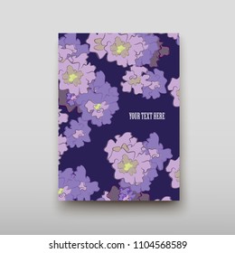 Poster brochure flyer design template vector, Leaflet cover presentation abstract geometric background, layout in A4 size shadow