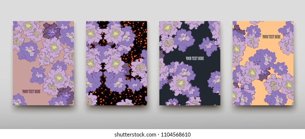Poster brochure flyer design template vector, Leaflet cover presentation abstract geometric background, layout in A4 size shadow