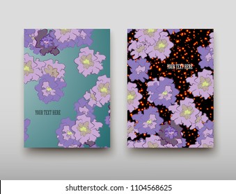 Poster brochure flyer design template vector, Leaflet cover presentation abstract geometric background, layout in A4 size shadow