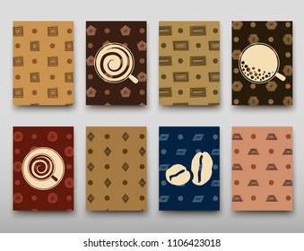 Poster brochure flyer design template vector, Leaflet cover presentation abstract geometric background, layout in A4 size shadow
