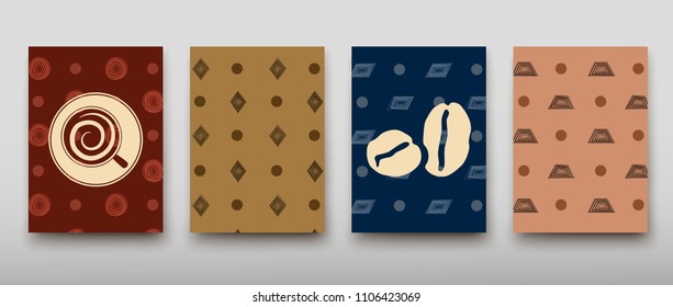 Poster brochure flyer design template vector, Leaflet cover presentation abstract geometric background, layout in A4 size shadow