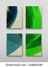 Poster brochure flyer design template vector, Leaflet cover presentation abstract geometric background, layout in A4 size shadow