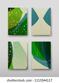 Poster brochure flyer design template vector, Leaflet cover presentation abstract geometric background, layout in A4 size shadow