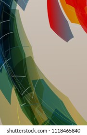 Poster brochure flyer design template vector, Leaflet cover presentation abstract geometric background, layout in A4 size shadow