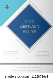 Poster brochure flyer design template vector, Leaflet cover presentation abstract geometric background, layout in A4 size shadow