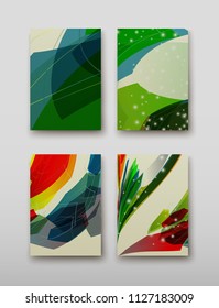 Poster brochure flyer design template vector, Leaflet cover presentation abstract geometric background, layout in A4 size shadow