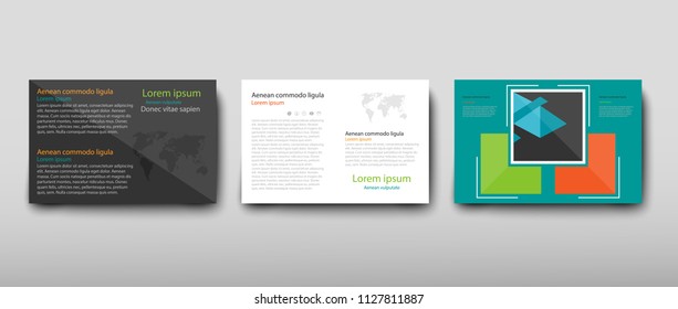 Poster brochure flyer design template vector, Leaflet cover presentation abstract geometric background, layout in A4 size shadow