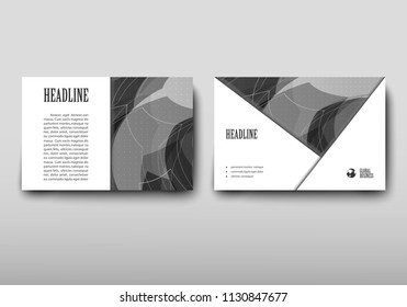 Poster brochure flyer design template vector, Leaflet cover presentation abstract geometric background, layout in A4 size shadow