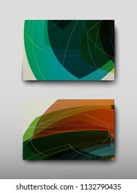 Poster brochure flyer design template vector, Leaflet cover presentation abstract geometric background, layout in A4 size shadow