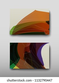 Poster brochure flyer design template vector, Leaflet cover presentation abstract geometric background, layout in A4 size shadow