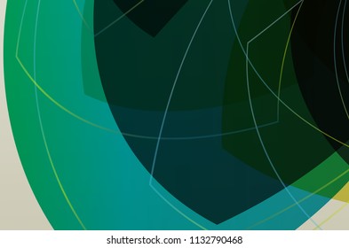 Poster brochure flyer design template vector, Leaflet cover presentation abstract geometric background, layout in A4 size shadow