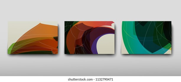 Poster brochure flyer design template vector, Leaflet cover presentation abstract geometric background, layout in A4 size shadow