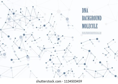 Poster brochure flyer design template vector, DNA abstract geometric background, layout in A4 size shadow