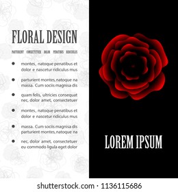 Poster brochure flyer design template vector, Leaflet cover presentation abstract geometric background, layout in A4 size shadow