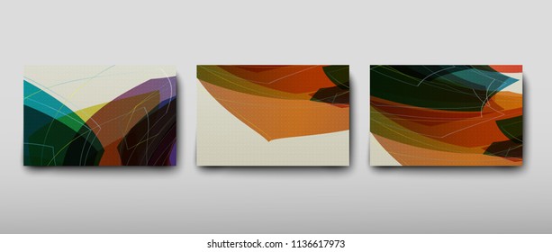 Poster brochure flyer design template vector, Leaflet cover presentation abstract geometric background, layout in A4 size shadow