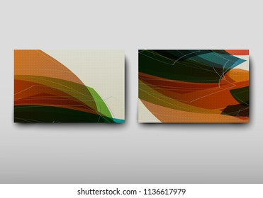 Poster brochure flyer design template vector, Leaflet cover presentation abstract geometric background, layout in A4 size shadow