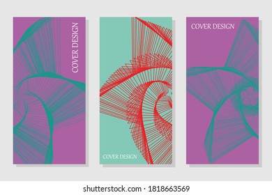 Poster brochure flyer design template vector. Multipurpose template with cover. Trendy minimalist flat geometric design. Square format.