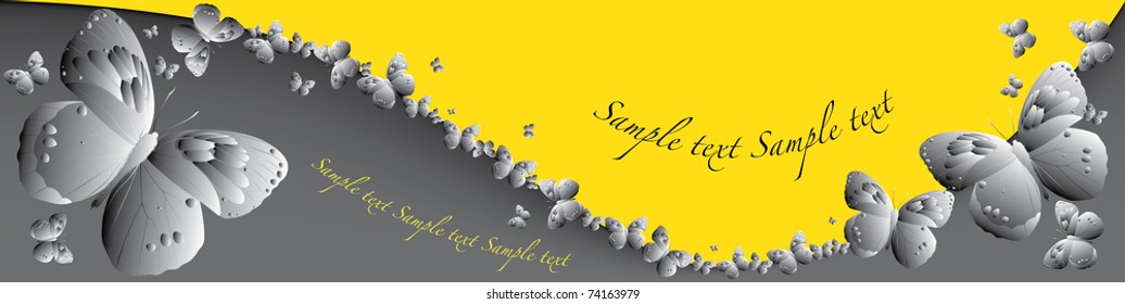 poster (Butterfly on Yellow)