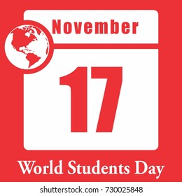 poster with calendar with reminder date worldwide