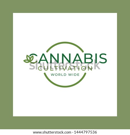 Poster Cannabis Cultivation Worldwide Vector Template