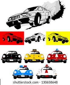 poster of the car monster truck vector-illustration