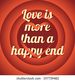 Poster, card of love