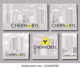 Poster Chernobyl. April 26 International Day of Remembrance for the Victims of the Chernobyl Disaster