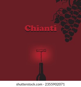 Poster for Chianti dry red wine