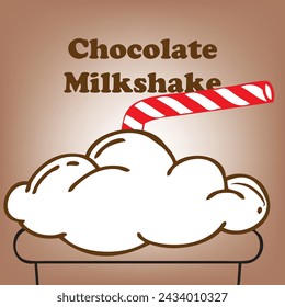 Poster Chocolate Milkshake - the most common soft drink
