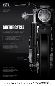 Poster Chopper Motorcycle isolated Vector Illustration