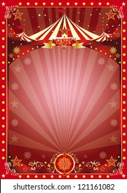 poster christmas circus. A circus poster on the christmas theme... Enjoy