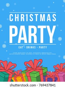 Poster Christmas theme collection style