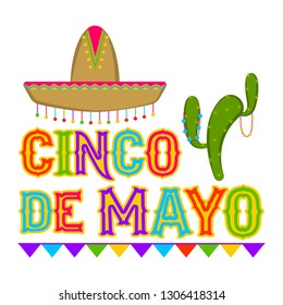 Poster of cinco de mayo. Vector illustration design