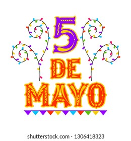Poster of cinco de mayo. Vector illustration design