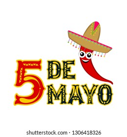 Poster of cinco de mayo. Vector illustration design