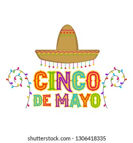 Poster of cinco de mayo. Vector illustration design