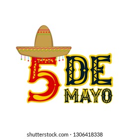 Poster of cinco de mayo. Vector illustration design