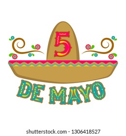 Poster of cinco de mayo. Vector illustration design