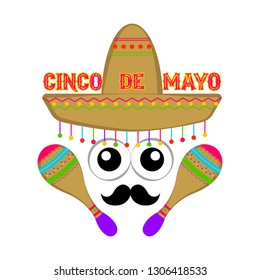 Poster of cinco de mayo. Vector illustration design