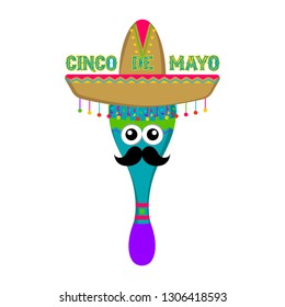 Poster of cinco de mayo. Vector illustration design