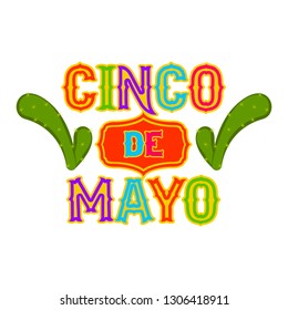 Poster of cinco de mayo. Vector illustration design