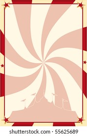 Poster circus vortex. A circus background for your advertising