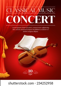 Poster Of A Classical Music Concert. Vector Illustration