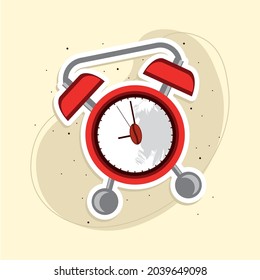 afiche con alarma de hora de café